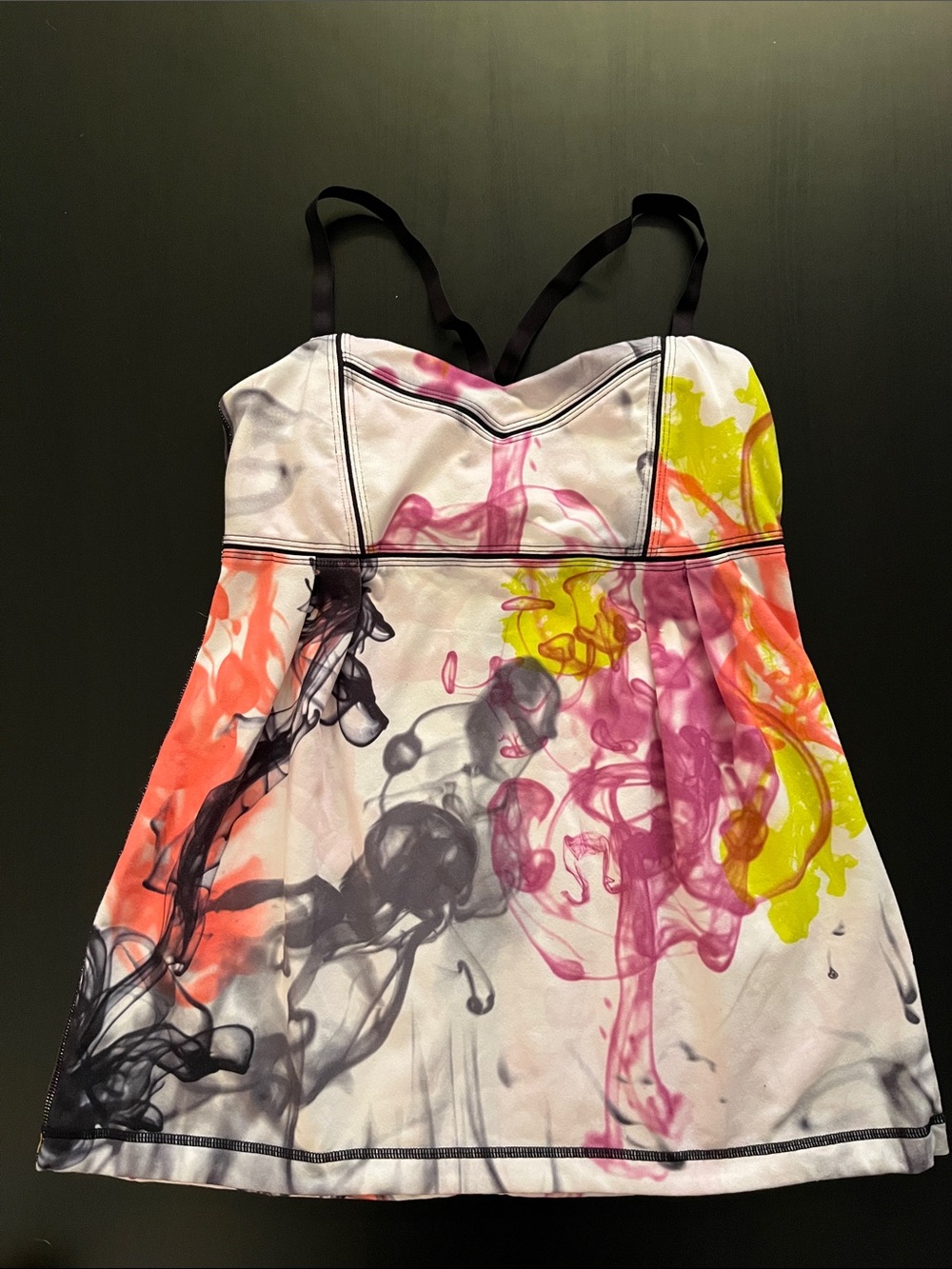 lululemon athletica Multicolor Ink-Splash Tank Top - size 8